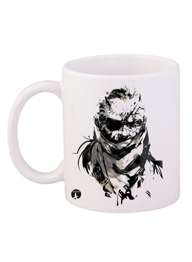 BP Metal Gear Game Printed Coffee Mug White/Black
