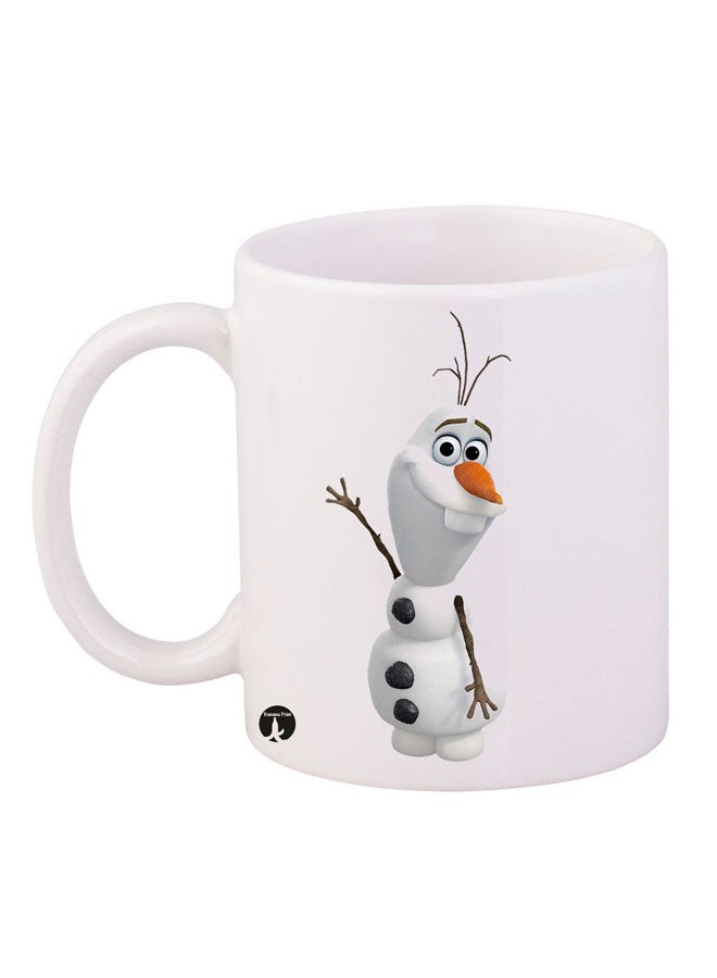 Olaf Printed Mug White/Brown