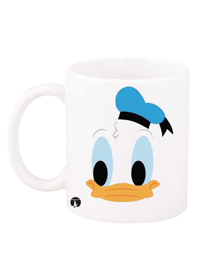 بي بي مج يمتاز بتصميم مريح وجدار سميك ومتين ومقاوم للحرارة ومزين بطبعة مستوحاة من أفلام ديزني أبيض/أزرق/برتقالي