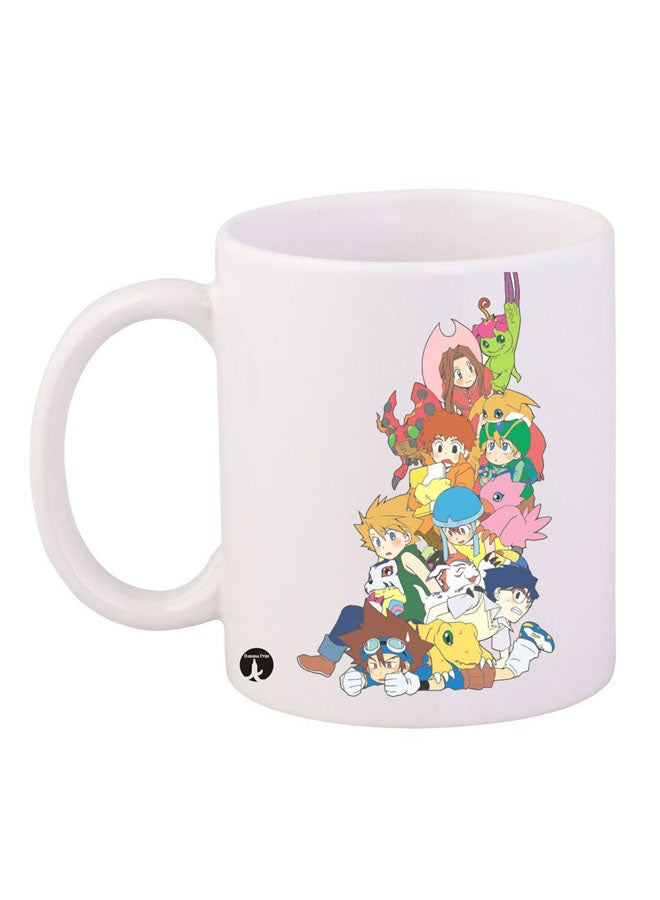 BP Anime Digimon Mug White/Pink/Blue