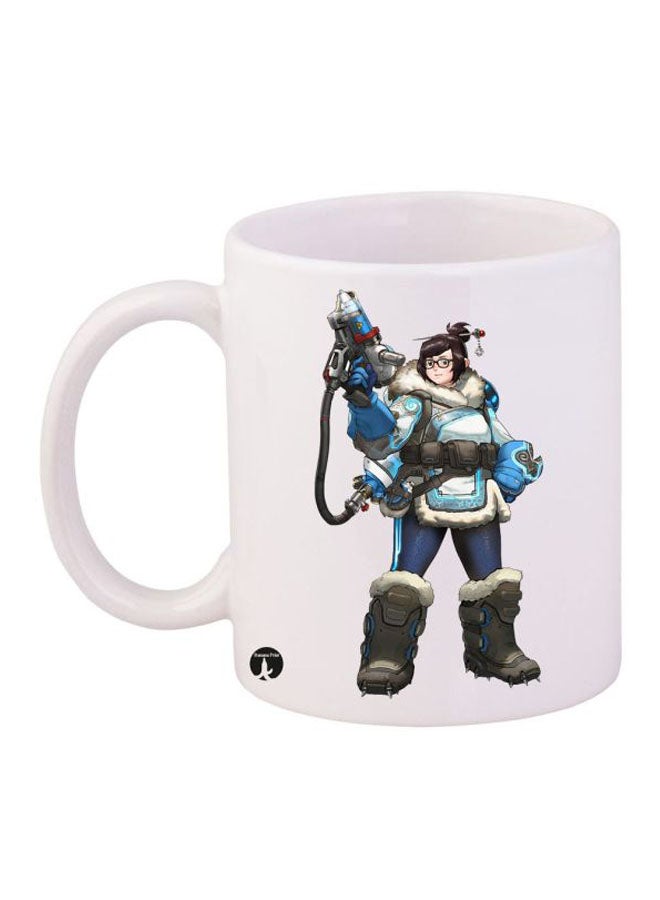 BP Overwatch Printed Mug White/Blue