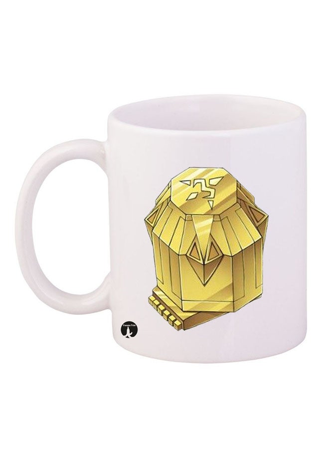 BP Anime Digimon Printed Mug White/Yellow