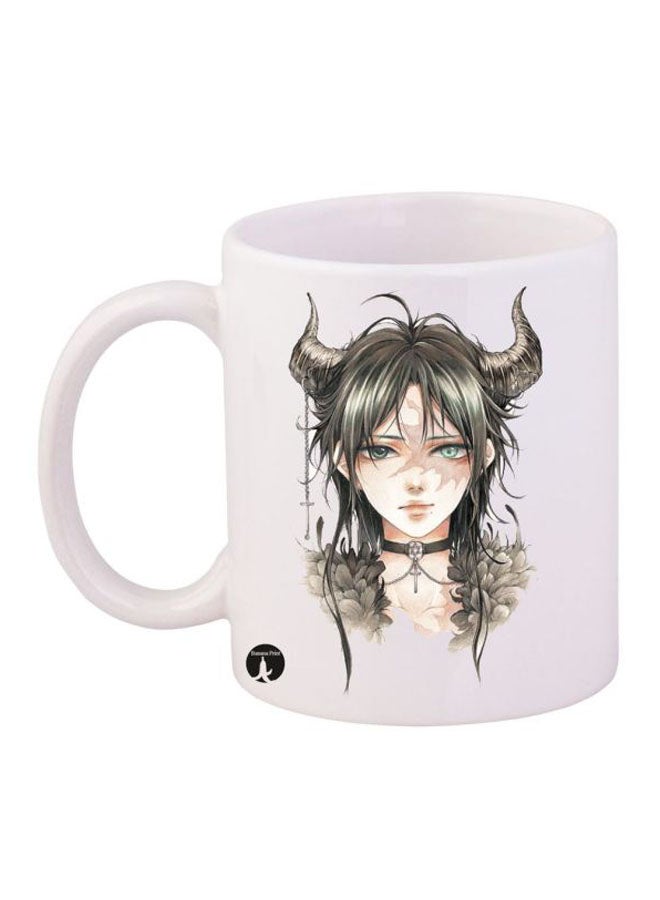 بي بي Durable Heat-Resistant Thick Wall Designed Ergonomic Handled Labyrinth Of Magic Anime Printed Mug White/Black/Beige