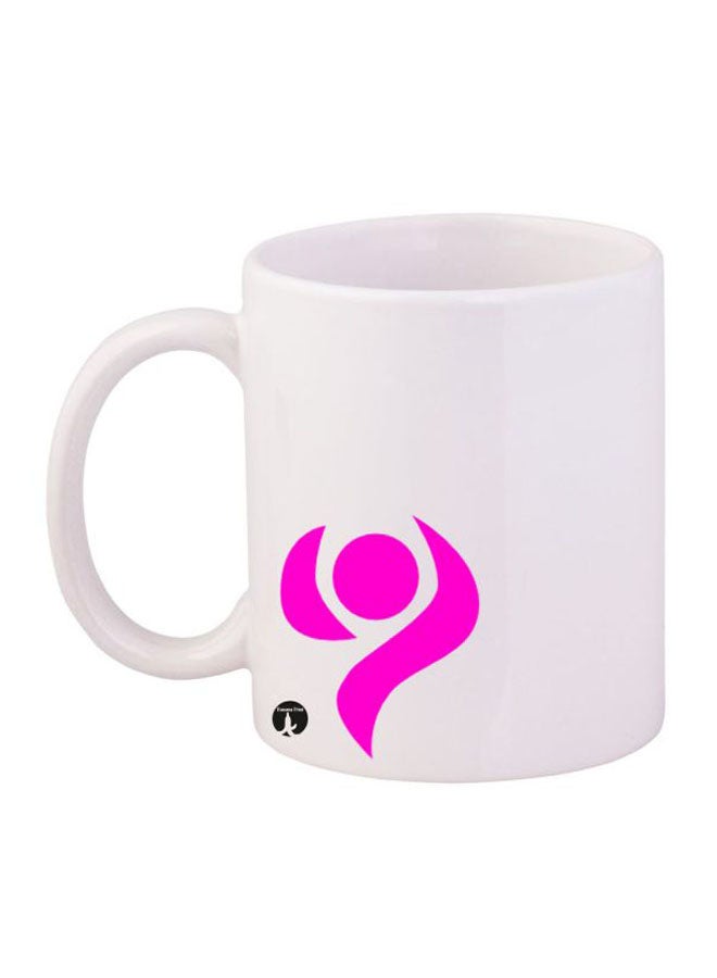 BP Digimon Printed Mug White/Purple