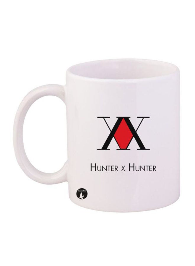 بي بي مج بطبعة تحمل عبارة Hunter X أبيض/أسود/أحمر