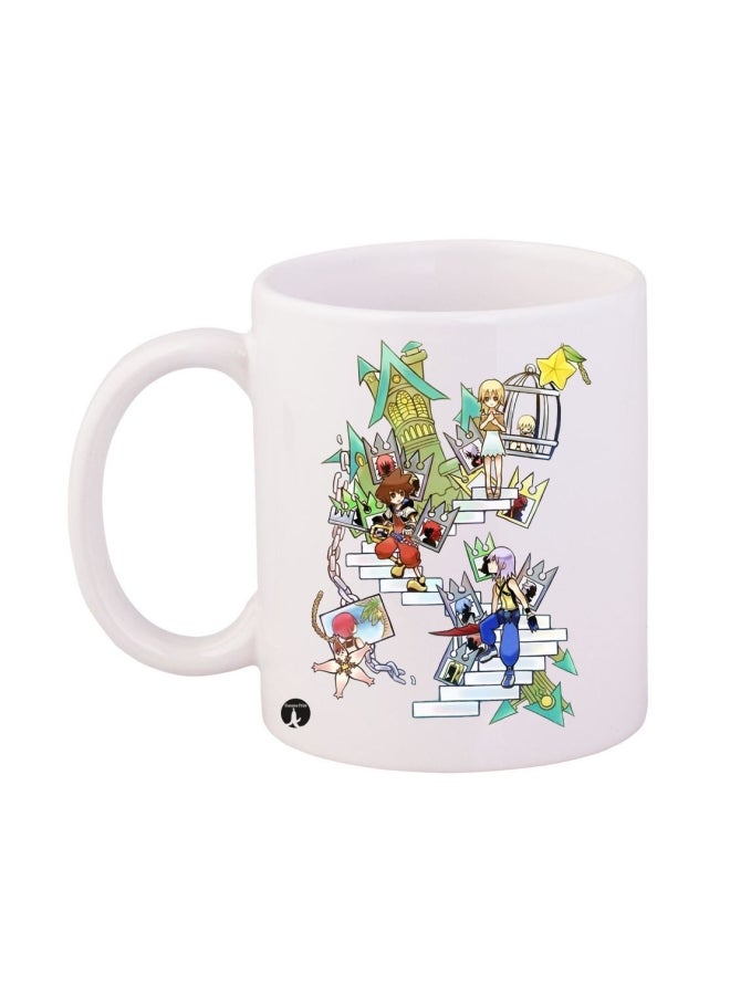 BP Kingdom Hearts Video Game Printed Mug White/Blue/Red 