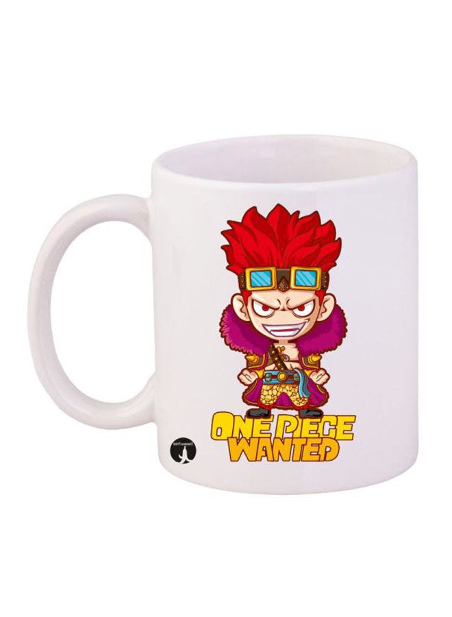 BP Anime One Piece Printed Mug White/Pink/Red