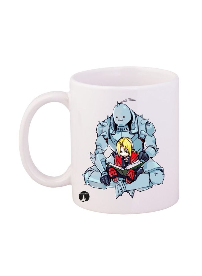 بي بي قدح بطباعة مسلسل الأنيمي Fullmetal Alchemist أبيض/أزرق/أحمر
