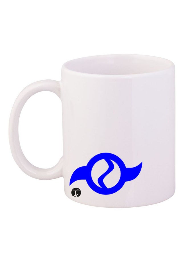 BP Digimon Printed Mug White/Blue