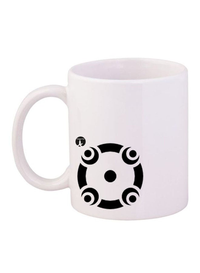 BP Digimon Printed Mug White/Black 