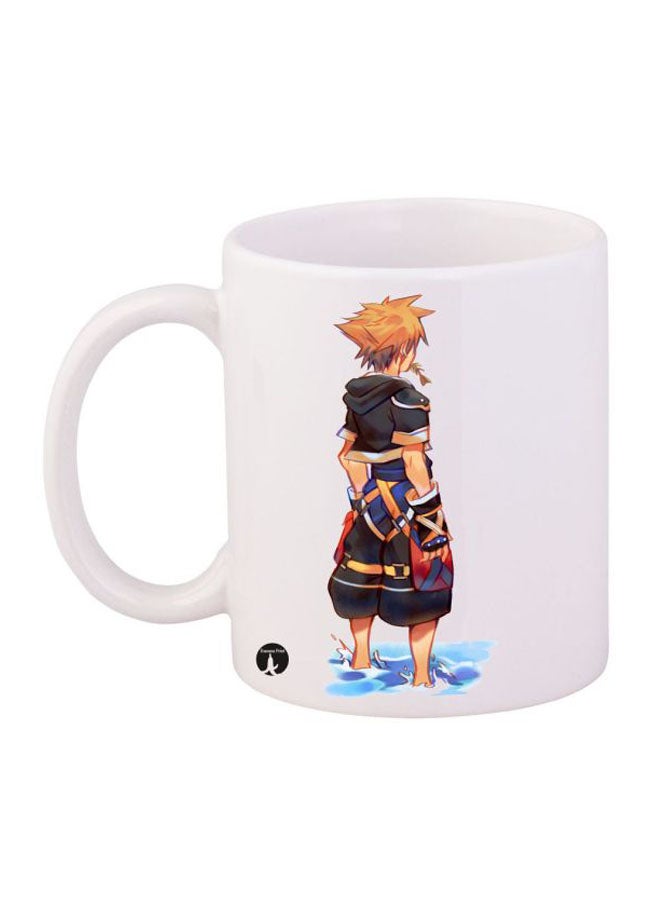 BP Video Game Kingdom Hearts Printed Mug White/Orange/Blue