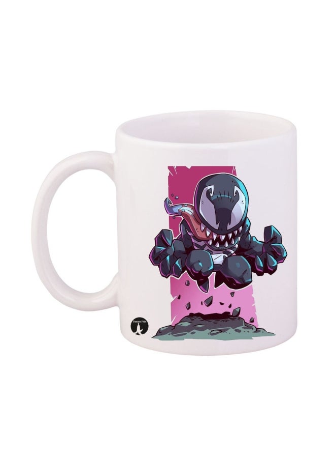 Venom Printed Mug White/Purple/Black
