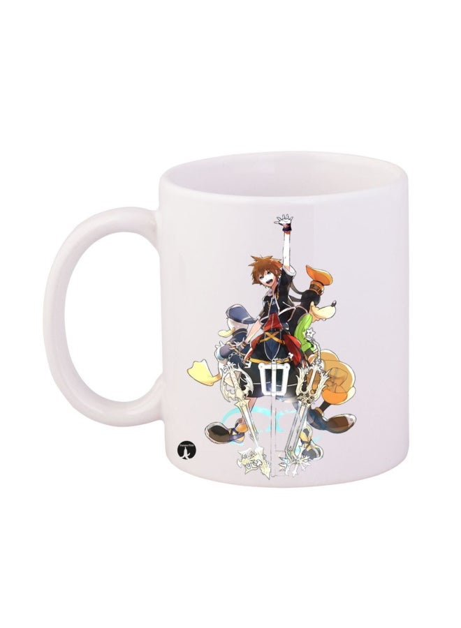BP The Video Game Kingdom Hearts Printed Mug White/Black/Beige