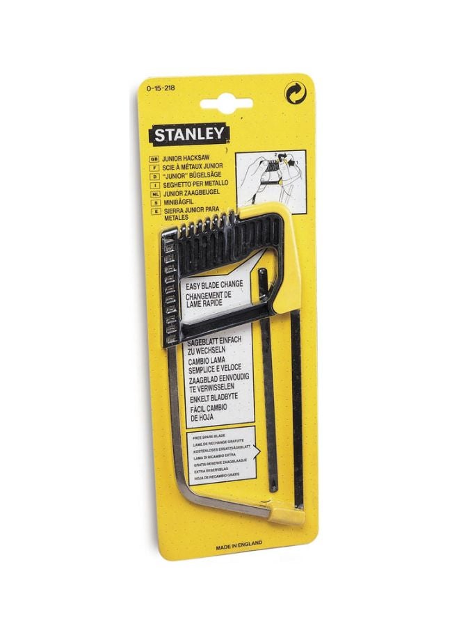 Stanley Hacksaw With Plastic Handle Silver/Black/Yellow  - Image 2