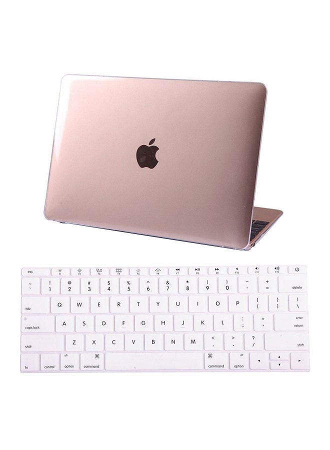 Plastic Hard Case And Keyboard Cover For Apple MacBook Retina 12-Inch Clear