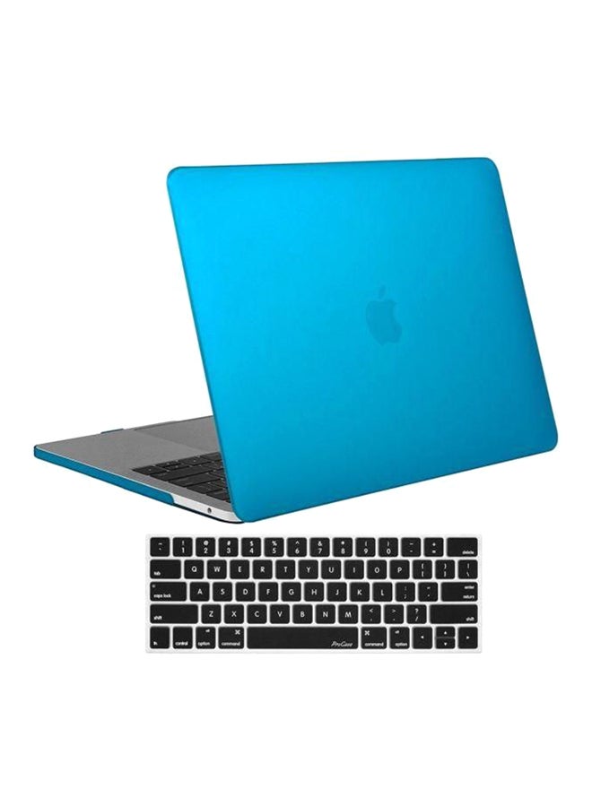 Generic Sky Hard Protective Plastic Case Cover With Keyboard Cover For Apple MacBook Pro 13.3-Inch Blue 