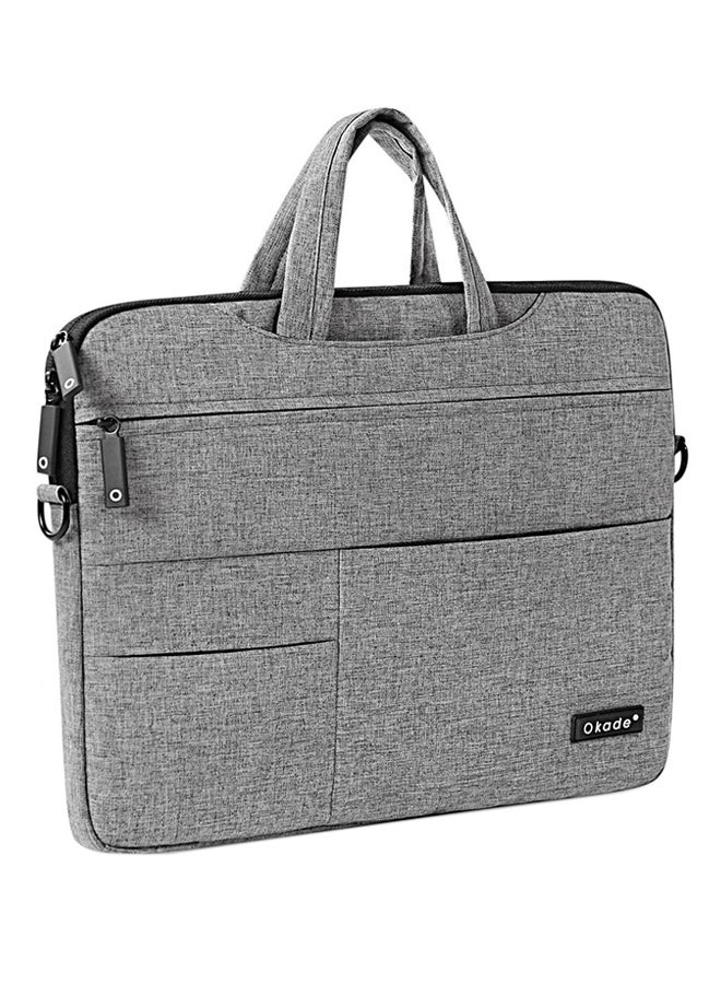 Notebook Laptop Sleeve Bag Case Dual Zipper Pocket Carrying Handbag For Apple MacBook Air Pro Retina 13.3-Inch-Inch Grey 