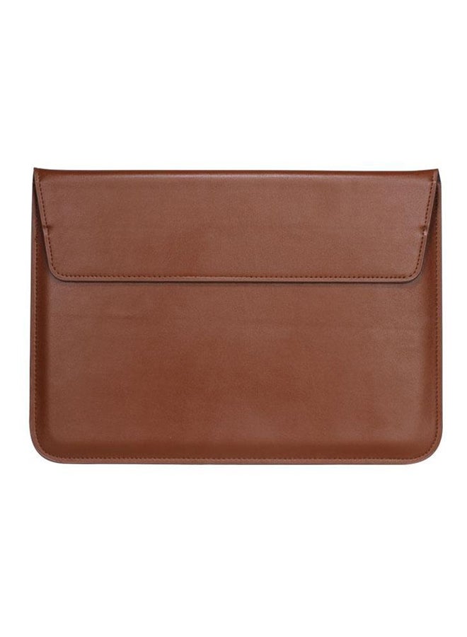 Envelope Laptop Sleeve Case Carry Pouch Cover For Apple MacBook Pro 15 15.4Inch- Color brown 