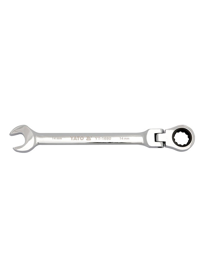 Yato Flexible Combination Ratchet Wrench 30mm W/Plastic HangerYT-1695 Silver 