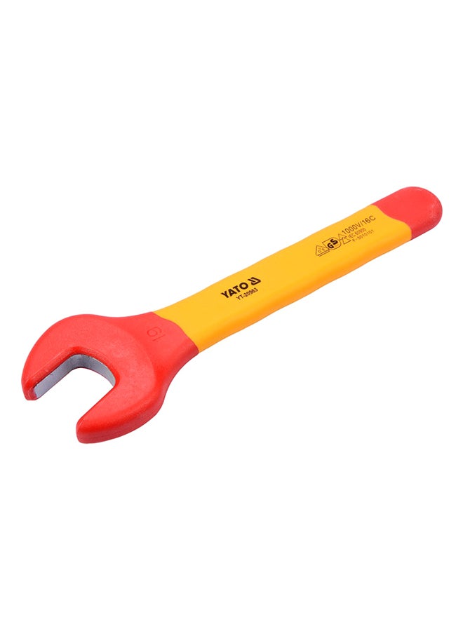 Yato Insulated Open End Wrench 19mm VDE-1000V YT-20963 Yellow/Red