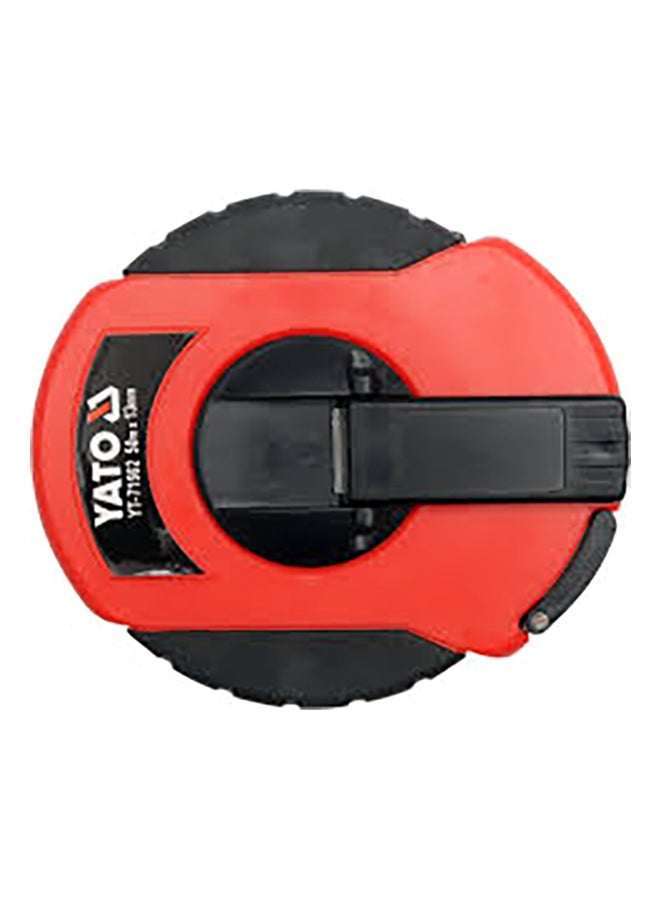 Yato Measuring Tape Steel Blade 50Mx13mm ABS case Hanger Card YT-71562 Red/Black 50meter 