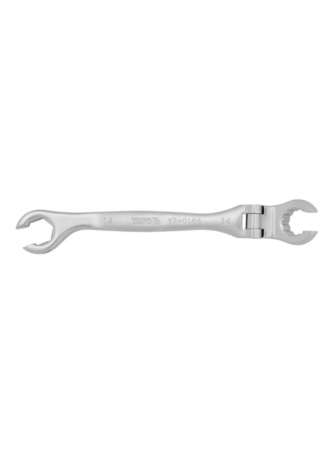 Yato Flexible Flare Nut Wrench 14mm YT-0186 Silver - Image 1