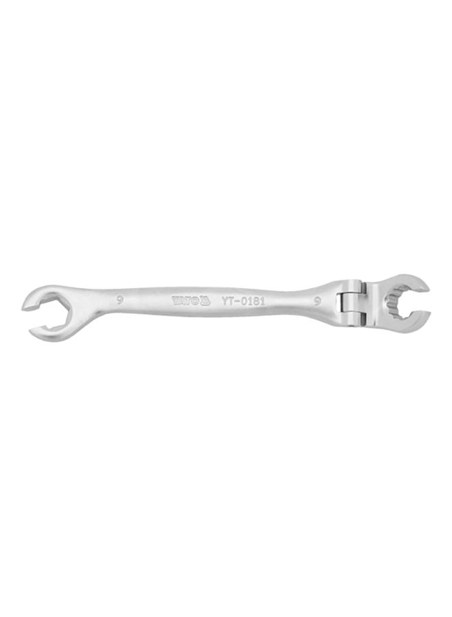 Yato Flexible Flare Nut Wrench9mm YT-0181 Silver