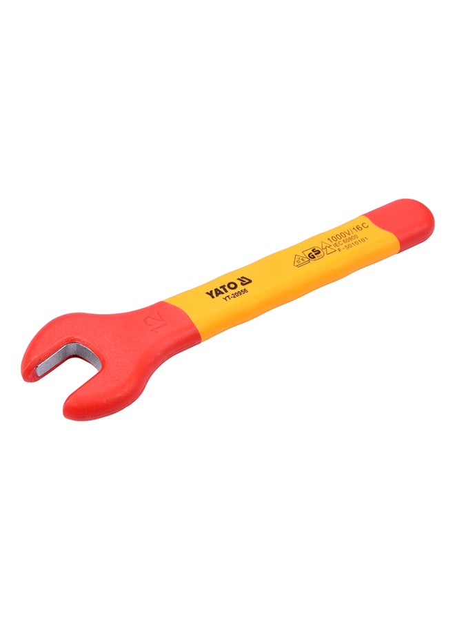 Yato Insulated Open End Wrench 12mm VDE-1000V YT-20956 Yellow/Red  - Image 1