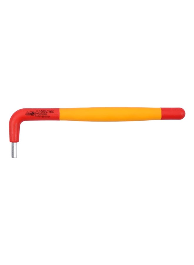 ياتو مفتاح سداسي معزول طبقاً لمواصفات اتحاد الكهربائيين الألمان بجهد 1000 فولت مقاس 4 مم طراز YT-21121 أصفر/ أحمر/ فضي - Image 1