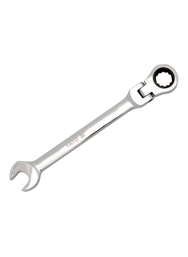 Yato Flexible Combination Ratchet Wrench 23mm W/Plastic Hanger YT-1689 Silver - Image 1
