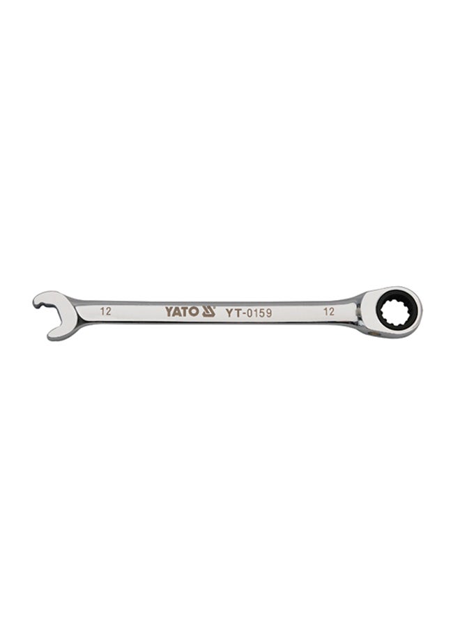 Yato Ratchet Combination Wrench 12mm YT-0159 silver  - Image 1