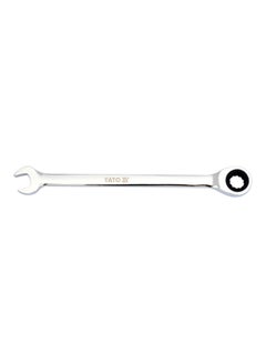Yato Combination Ratchet Wrench 18mm W/Plastic Hanger YT-0199 Silver 