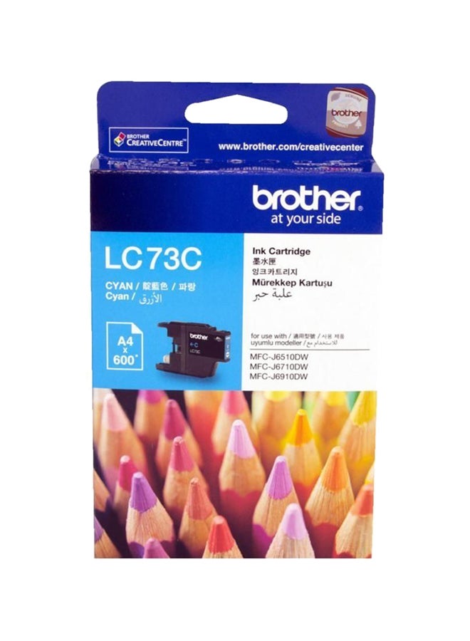 brother High Yield Ink Cartridge LC73C Cyan