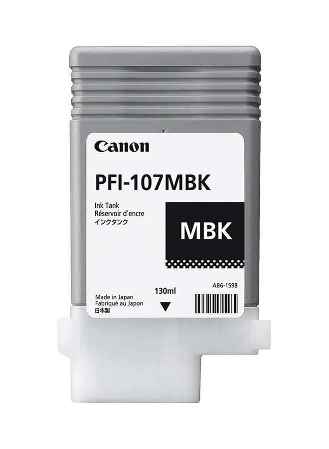Canon Ink Cartridge PFI-107MBK MBK Black  - Image 1