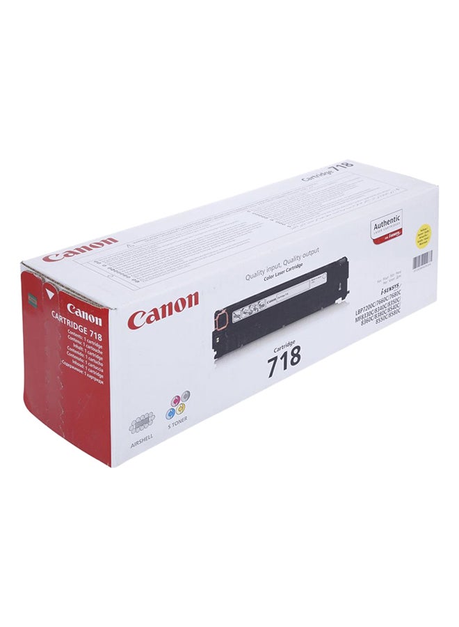 Canon Toner Cartridge - 718, Yellow Yellow