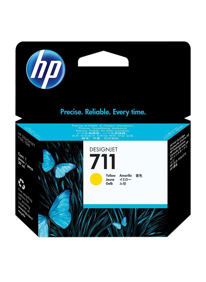 HP 711 High Yield Ink Cartridge Yellow 