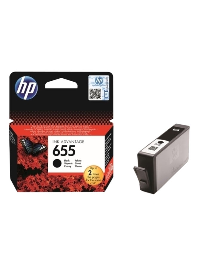 HP - 655 Printer Toner Cartridge Black - Image 1