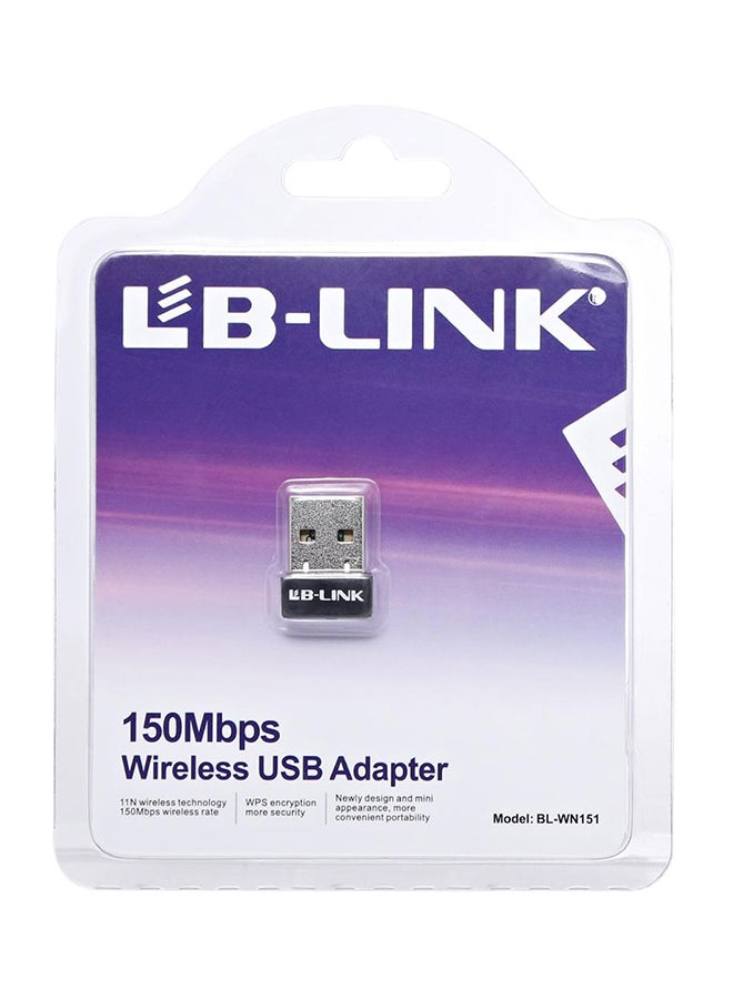 محول USB اللاسلكي Lb- لينك بسرعة 150 ميجابايت في الثانية - طراز Bl-wn151