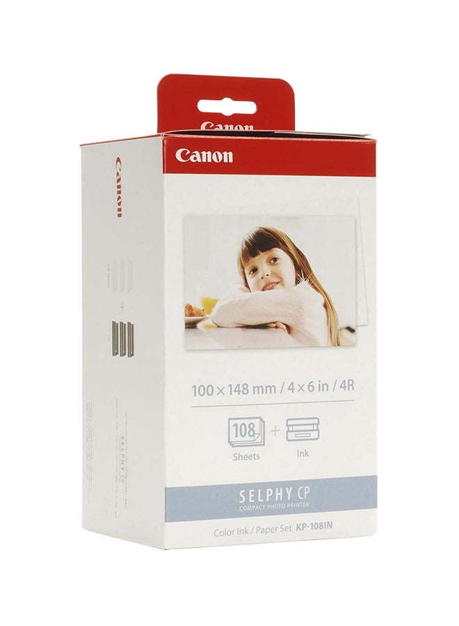 Canon Color Ink Paper Set 3115B001 - Kp-108In 