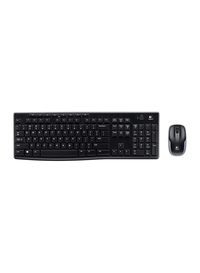 Logitech Mk270 Wireless Keyboard And Mouse - Black, 920-004509 
