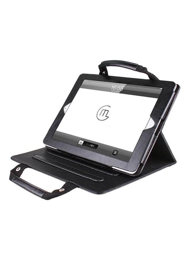 Awesome Pu Leather Handbag Stand Case Cover For Apple iPad 6 Air 2 Wallet Wake Black 