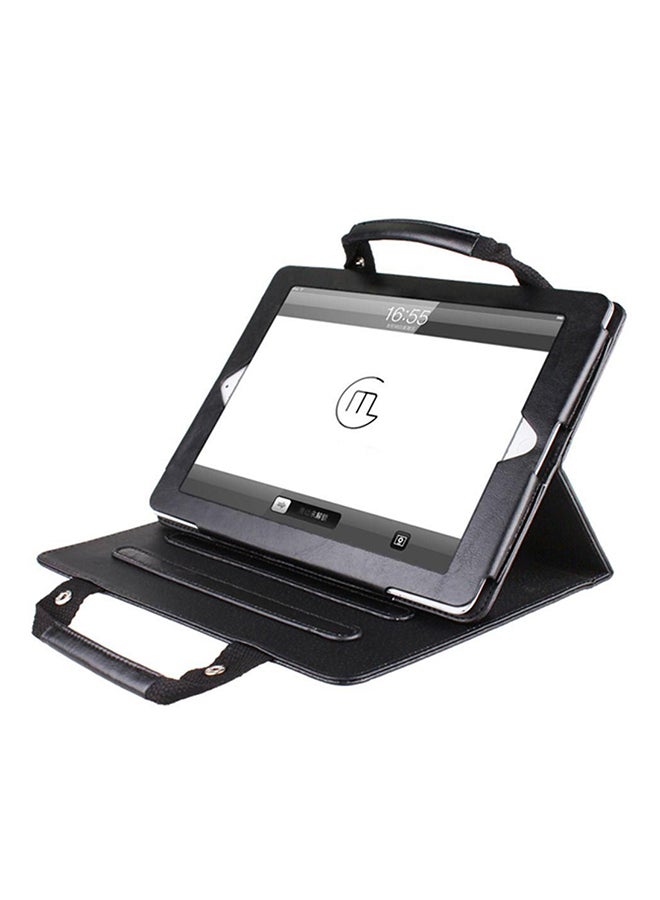 Awesome Pu Leather Handbag Stand Case Cover For Apple iPad 6 Air 2 Wallet Wake Black 