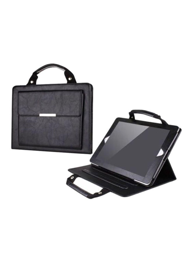 Awesome Pu Leather Handbag Stand Case Cover For Apple iPad 6 Air 2 Wallet Wake Black 