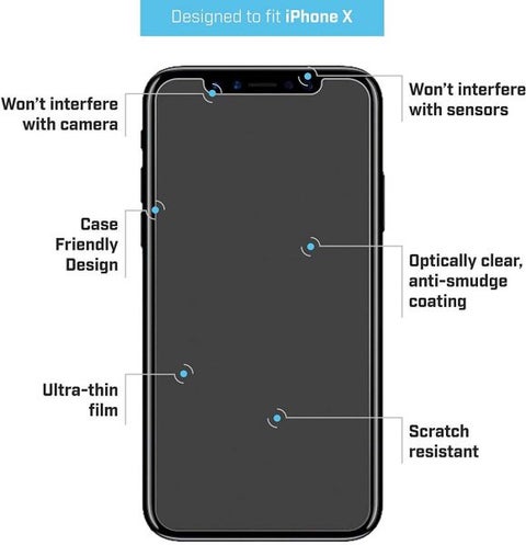 Screen Protector For Apple Apple iPhone X Clear