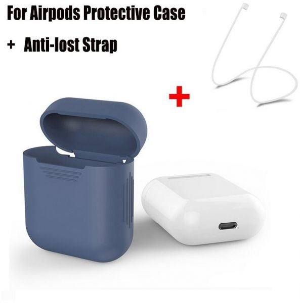 Protective Case Cover With Anti-Lost Strap For Apple AirPods 