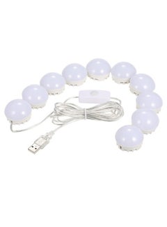 Generic 10-Piece Vanity Mirror LED Light Bulb Set White 