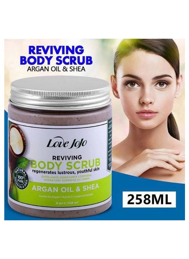 Love JoJo Argan Oil & Shea Reviving Body Scrub Grey 258ml  - Image 3