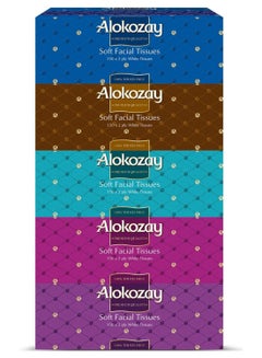 Alokozay 750-Piece Soft Facial Tissue White 1200grams  - Image 1