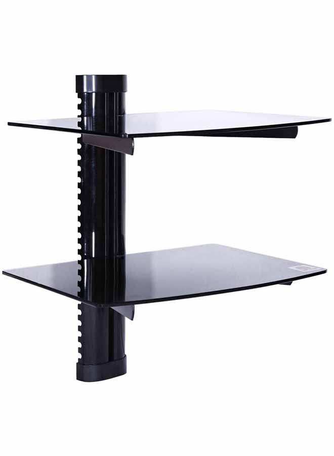 Double Rack DVD LCD Mount Stand Black