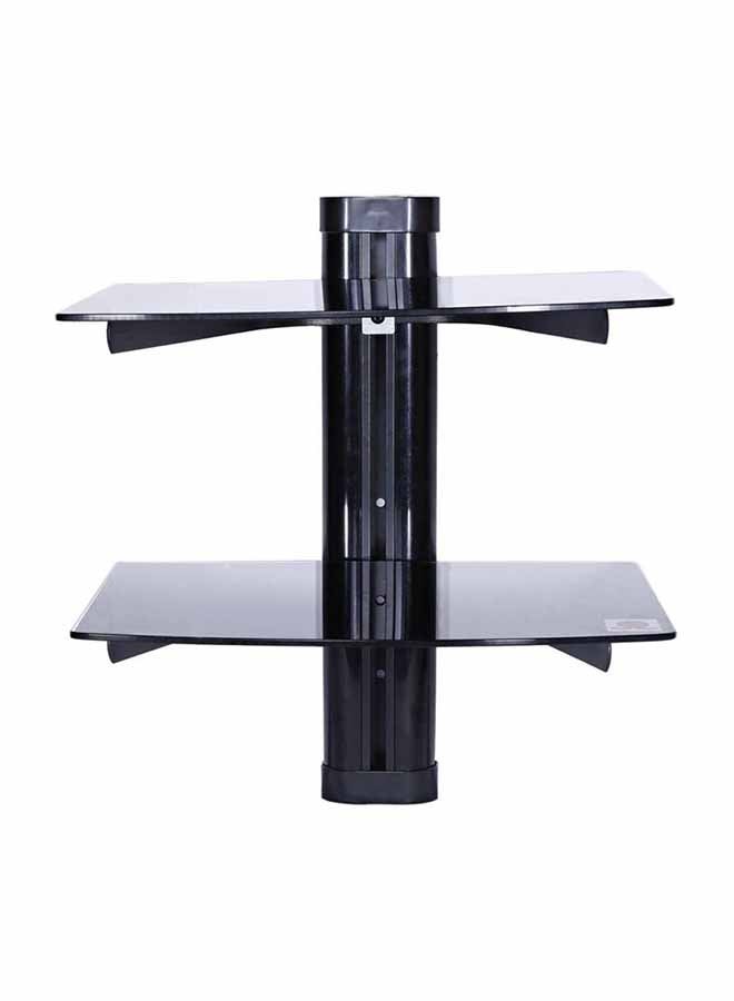 Double Rack DVD LCD Mount Stand Black